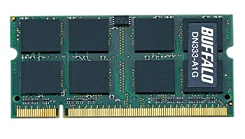  BUFFALO バッファロー ノートPC用増設メモリ PC2700 (DDR333) 1GB DN333-A1G E