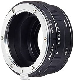 【未使用】【中古】 Rayqual 国産レンズマウントアダプタ Nikon F マウントレンズ (Gレンズ対応) -EOSM マウントボディー NFG-EFM