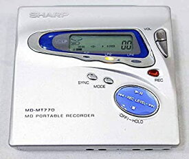【中古】 SHARP シャープ MD-MT770-S シルバー ポータブルMDレコーダー 小型MDプレイヤー 再生 録音