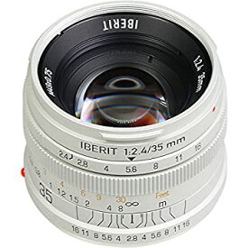 【中古】 KIPON 単焦点レンズ IBERIT (イベリット) ?35mm f 2.4レンズfor LEICA ライカMマウント Frosted Silver (つや消し シルバー)