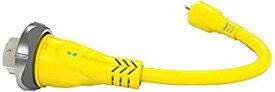 【中古】 Furrion FP5515-SY黄色50 Amp 125 250Vマリンピグテールアダプターコネクタ-15 Ampマリンプラグ