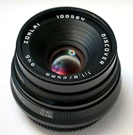 【未使用】【中古】 ZONLAI 25mm F1.8 Discover マニュアルフォーカスレンズ ブラック SONY NEX ILCE A5000 A6000カメラ用
