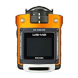 【中古】 RICOH リコー 防水アクションカメラ WG-M2 オレンジ 4K動画 超広角204度 ハウジング不要 防水20m 耐衝撃2m 03801