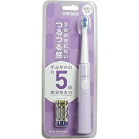 【中古】 オムロンヘルスケア 音波式電動歯ブラシ パープル HT-B210-V