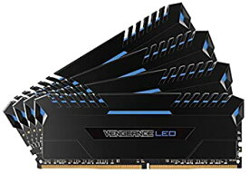 【中古】 CORSAIR Vengeance Blue LED DDR4 3000Mhz 32GB (8GBx4) 288pin UDIMM MM3197 CMU32GX4M4C3000C15B