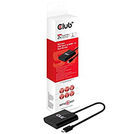 【未使用】【中古】 Club3D CSV-1546 USB-C - HDMIマルチモニタースプリッター - 2ポートMSTハブ