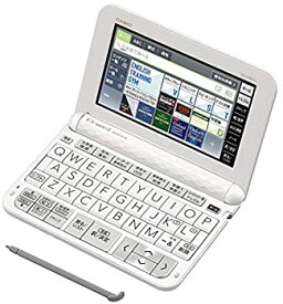 【中古】 CASIO カシオ エクスワード XD-Zシリーズ 電子辞書 英語モデル 186コンテンツ収録 ホワイト XD-Z9800WE