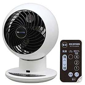 【未使用】【中古】 アイリスオーヤマ サーキュレーター アイ 静音 上下左右首振り 18畳 パワフル送風 リモコン付き PCF-SC15T ホワイト ブラック