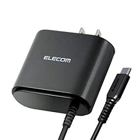 【未使用】【中古】 エレコム 充電器 ACアダプター USB Type C 折畳式プラグ 2.4A出力 1.5m ブラック