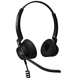 【中古】 Jabra Engage 50有線ヘッドセット ステレオ - 電話用ヘッドセット 3マイクシステム付き バックグラウンドノイズを遮断 エージェントフォーカス