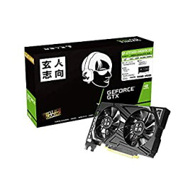 【未使用】【中古】 玄人志向 NVIDIA GeForce GTX 1650 グラフィックボード 4GB デュアルファン GF-GTX1650-E4GB/OC/DF