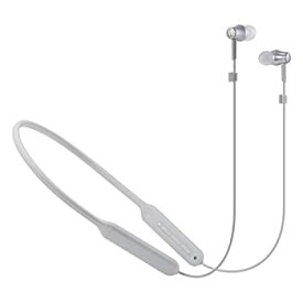 【未使用】【中古】 audio technica オーディオテクニカ SoundReality ワイヤレスイヤホン Bluetooth リモコン マイク付 グレー ATH-CKR500BT GY