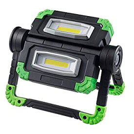 【未使用】【中古】 エルパ LED両面ポータブル アウトドアライト 灯光器 作業灯 持つ・置く・吊るすの3WAY ブラック DOP-WL30