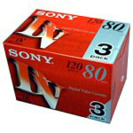 【未使用】【中古】 SONY 3DVM80R3 ミニDVカセット 80分 ICメモリーなし 3本組