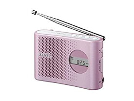 【中古】 SONY FM AM PLLシンセサイザーハンディーポータブルラジオ ピンク ICF-M55 P