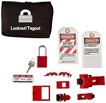 【輸入品・未使用】Brady 95538 Basic Breaker Lockout Kit with Lock by Brady