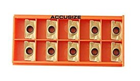 【中古】【輸入品・未使用】Accusize Industrial Tools - 10個/箱カーバイド挿入APKT1604のTiNコーティングされたX10