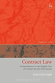 【中古】【輸入品・未使用】Contract Law: An Introduction to the English Law of Contract for the Civil Lawyer