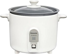 【中古】パナソニック 炊飯器 1.5合 1人用炊飯器 自動調理鍋 ミニクッカー ホワイト SR-MC03-W