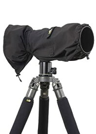 【中古】【輸入品・未使用】LensCoat レインコート レインカバー スリーブ保護 カメラとレンズ用 Lサイズ (ブラック) RS LCRSLBK