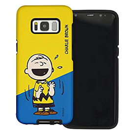 【中古】【輸入品・未使用】Galaxy S8 ケース と互換性があります Peanuts Charlie Brown ピーナッツ チャーリー ブラウン ダブル バンパー ケース デュアルレイヤー 【 ギ