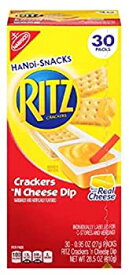 【中古】【輸入品・未使用】Nabisco Ritz Crackers Handi-Snacks Crackers 'N Cheese Dip　ナビスコ　リッツクラッカー＆チーズ27gx30個入り　海外直送