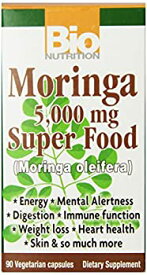 【中古】【輸入品・未使用】海外直送品Moringa Super Food%カンマ% 5000 mg%カンマ% 90 vcaps by Bio Nutrition Inc