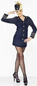 【中古】【輸入品・未使用】キャビンアテンダント　ネイビーブルー　衣装、コスチューム　CA　大人女性用　Flight Attendant