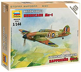 【中古】【輸入品・未使用】ズベズダ 1/144ハリケーンMK-1 イギリス戦闘機 プラモデルZV6173