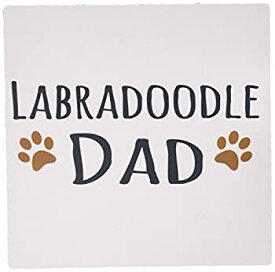 【中古】【輸入品・未使用】3drose LLC 8?x 8?x 0.25インチマウスパッド、Labradoodle Dog Dad Doggie by BreedブラウンMuddy Paw Prints犬愛好家ペット所有者Love ( MP _ 1