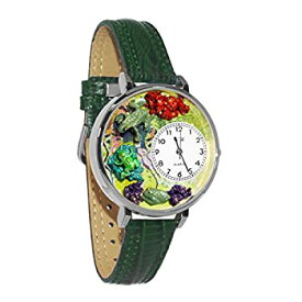 【中古】【輸入品・未使用】蛙　緑レザー　シルバーフレーム 時計#U0140001