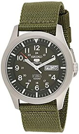 【中古】【輸入品・未使用】時計 セイコー Seiko 5 Sport Automatic Khaki Green Canvas Mens Watch SNZG09 [並行輸入品]