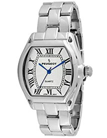 【中古】【輸入品・未使用】Peugeot Women's Silver Tank Roman Numeral Bracelet Dress Watch 7069S