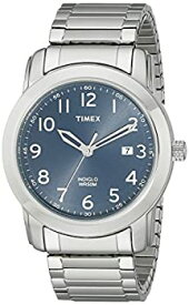 【中古】【輸入品・未使用】Timex T2P132 メンズステンレススチールシルバーブレスレットバンドブルーは、スマートウォッチダイヤル