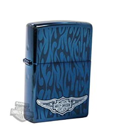 【中古】【輸入品・未使用】ZIPPO（ジッポー） 28687 HARLEY DAVIDSON/ハーレーダビッドソン Sapphire Blue/サファイアブルー FULL SIZE ZIPPO LIGHTER/ジッポライター[並行