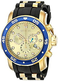 【中古】【輸入品・未使用】[インヴィクタ]Invicta 腕時計 Pro Diver Chronograph Gold Dial Black Rubber Watch 17881 メンズ [並行輸入品]