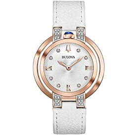 【中古】【輸入品・未使用】[女性用腕時計]Bulova Womens Analogue Classic Quartz Watch with Leather Strap 98R243[並行輸入品]