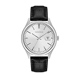 【中古】【輸入品・未使用】Caravelle by Bulova Men 'sレザーストラップドレス腕時計