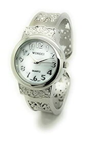 【中古】【輸入品・未使用】女性用エレガントなメタルバングルカフファッション腕時計パールダイヤルWincci