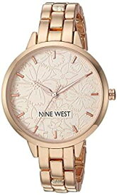 【中古】【輸入品・未使用】Nine West Women's NW/2226RGRG Rose Gold-Tone Bracelet Watch