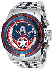 【中古】【輸入品・未使用】Invicta Men's 27045 Marvel Quartz Chronograph Blue%カンマ% Red Dial Watch