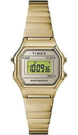 【中古】【輸入品・未使用】Timex レディース デジタル ミニ 27mm 腕時計 ゴールドトーン。