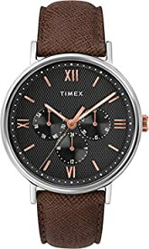 【中古】【輸入品・未使用】Timex メンズ サウスビュー 多機能 41mm レザーストラップ 腕時計 41 mm ブラウン/ブラック