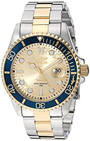 【中古】【輸入品・未使用】Invicta Men's Pro Diver Steel Bracelet & Case Quartz Champagne Dial Analog Watch 30022