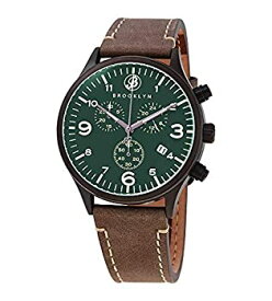 【中古】【輸入品・未使用】Brooklyn Watch Co. Bedford Brownstone II Quartz Men's Watch 307-GRN-4