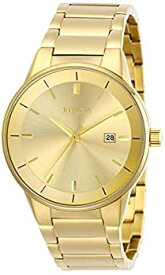 【中古】【輸入品・未使用】Invicta Men's 29476 Specialty Quartz 3 Hand Gold Dial Watch