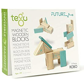 【中古】【輸入品・未使用】Tegu Robo Magnetic Wooden Block Set by Tegu [並行輸入品]