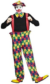 【中古】【輸入品・未使用】Smiffy's Men's Hooped Clown Costume with Trousers Hat and Bow-Tie [並行輸入品]