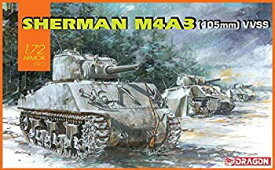 【中古】【輸入品・未使用】ドラゴン 1/72 第二次世界大戦 アメリカ軍 M4A3 105mm VVSS シャーマン プラモデル DR7569