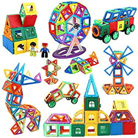 【中古】【輸入品・未使用】iKing マグネットブロック 162PCS マグネットおもちゃ 人気 磁石おもちゃ 磁石ブロック 知育玩具 磁気おもちゃ 磁性構築ブロック 子供おもちゃ